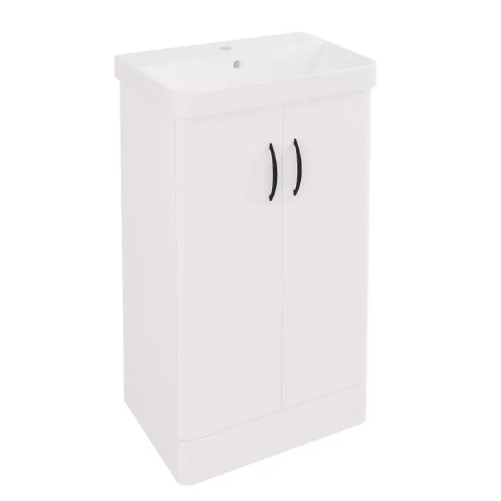 Eastbrook Cavone II 50CM 2 Door Basin Vanity Unit - White