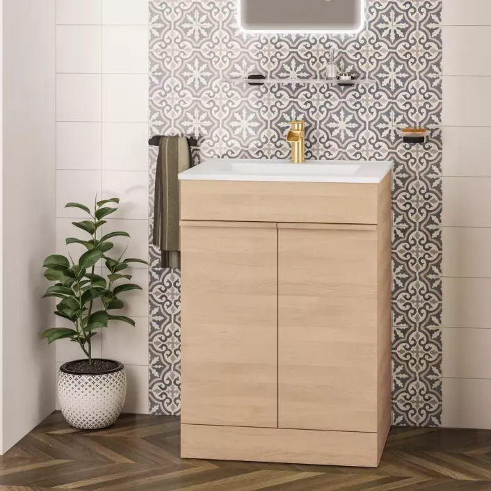 Eastbrook Ravensbourne 600 Floor Standing Door Unit Natural Oak