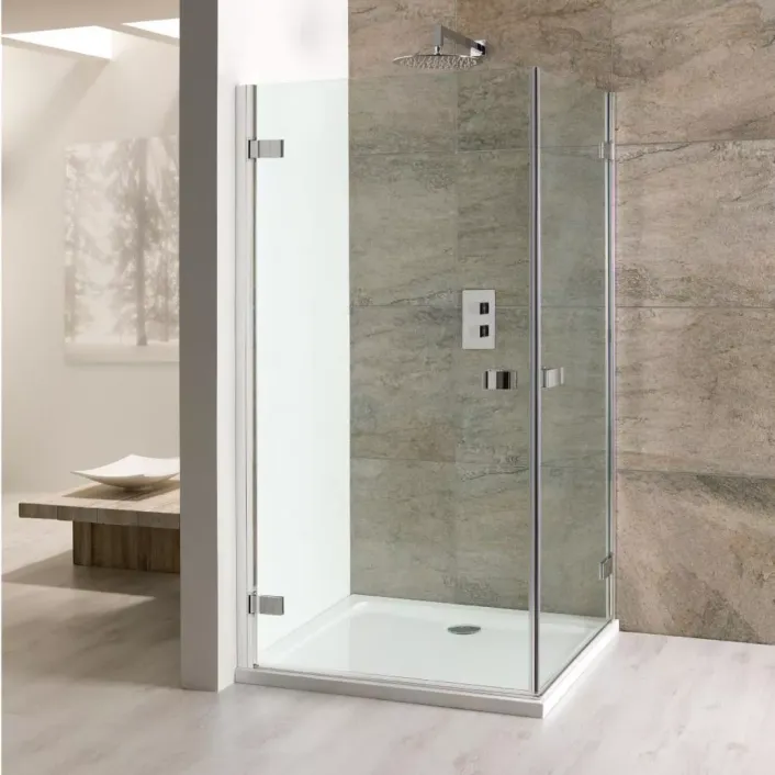 Eastbrook Volente 1850mm x 800mm Double Hinge Shower Door - Chrome Profiles