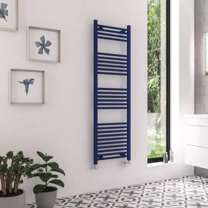 Eastbrook Wingrave 1600 x 500 Straight Multirail Matt Cobalt Blue