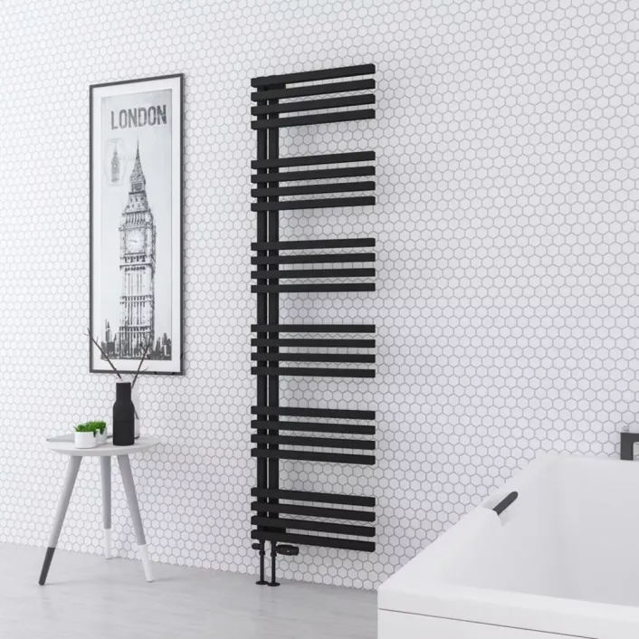 Eastbrook Reinbach 1800 x 500mm Towel Rail Matt Black