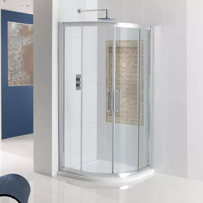 Eastbrook Corniche Easy Clean 1000x1000mm Quadrant Shower Enclosure - Chrome