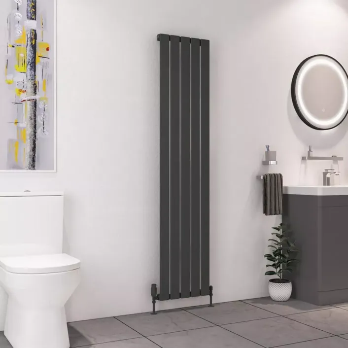 Eastbrook Deddington 1800 x 390 Radiator Matt Anthracite