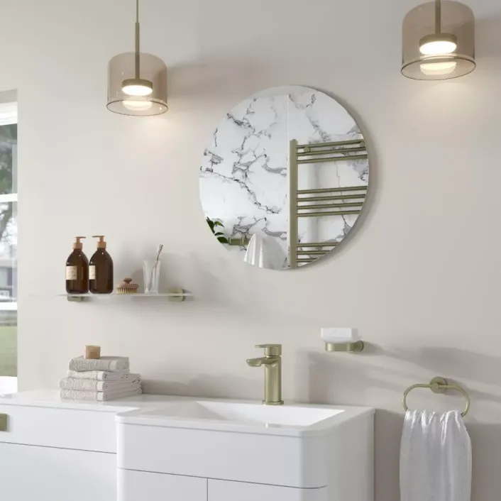 Eastbrook Verzino 600x600mm Round Plain Mirror