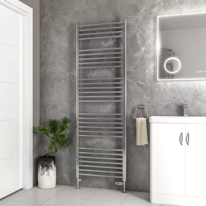 Eastbrook Wendover Straight Stainless Steel Multirail 1800 x 600 Mirror Polished