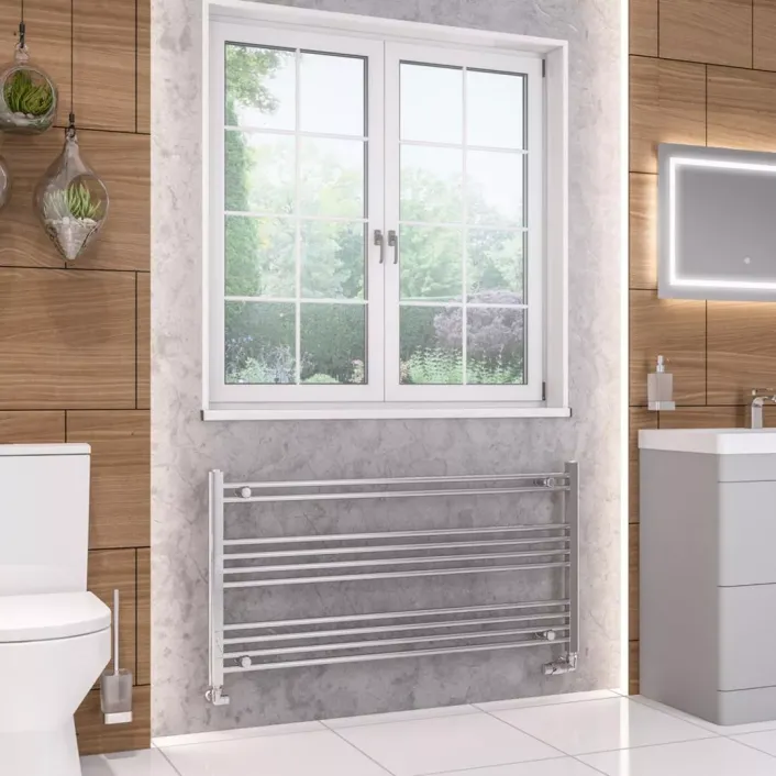 Eastbrook Wendover Straight Multirail 600 x 1200 Chrome