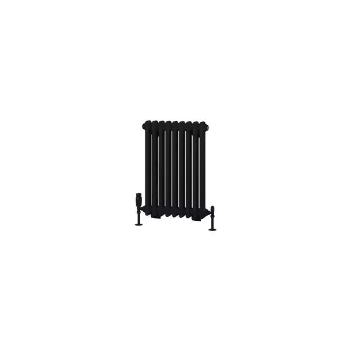 Eastbrook Rivassa 2 Column Radiator 600 x 428mm Matt Black