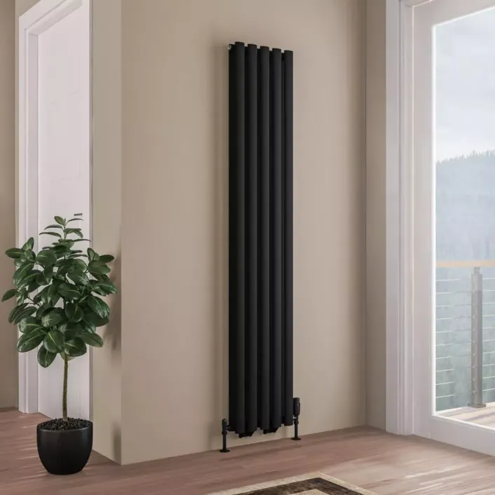 Eastbrook Tunstall Double 1800 x 350 Radiator Matt Black