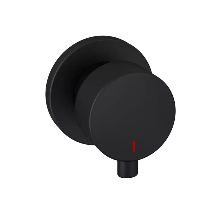 Eastbrook Meriden 3 Tap Hole Wall Mounted Basin Tap Set Matt Black