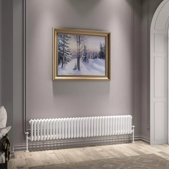 Eastbrook Imperia 3 Column Radiator 300 x 1640mm Gloss White