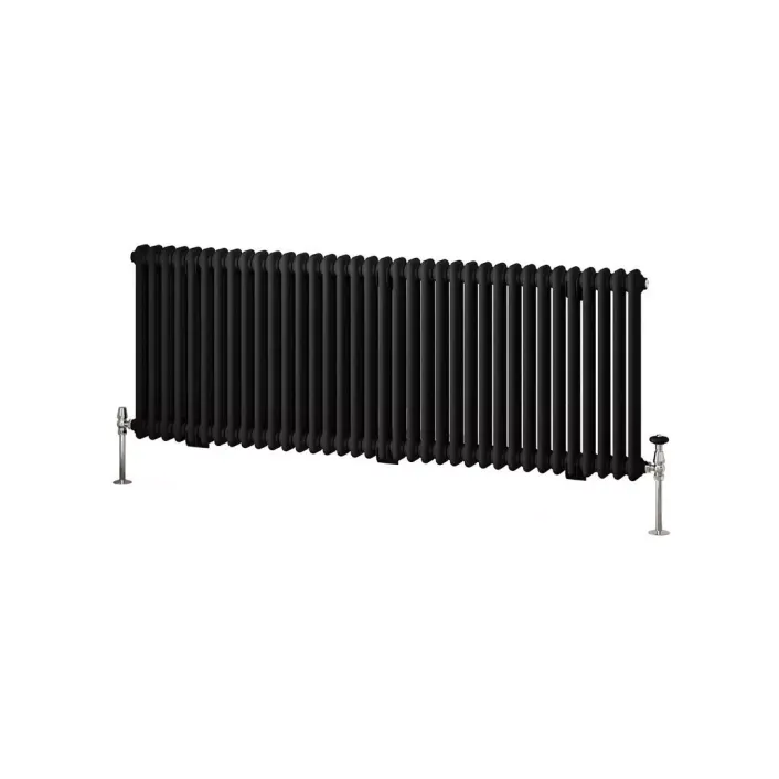 Eastbrook Imperia 2 Column Radiator 600 x 1640mm Matt Black