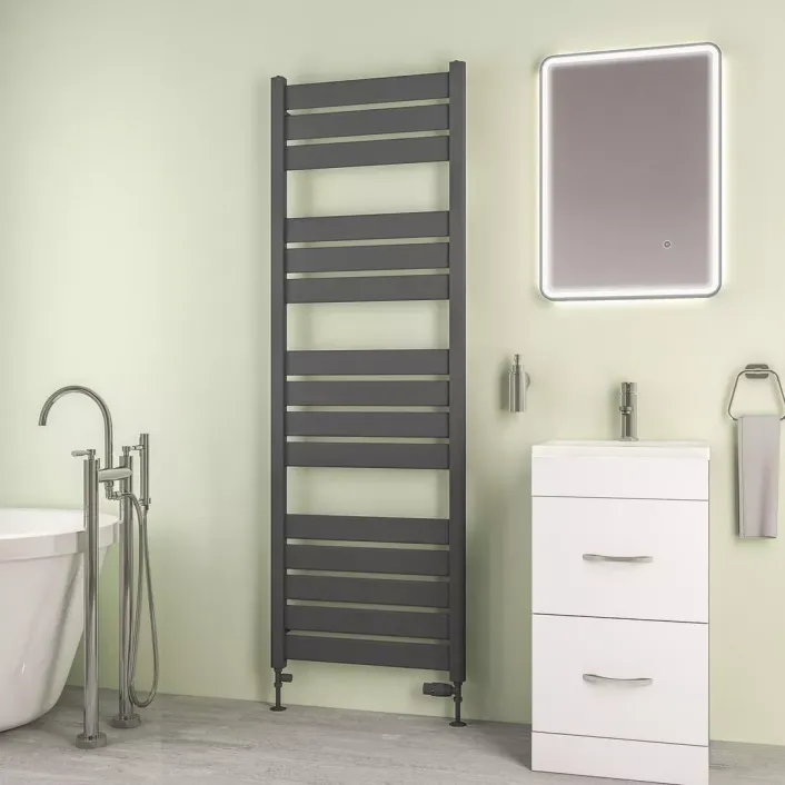 Eastbrook Santero 1800 x 600mm Towel Rail Matt Anthracite