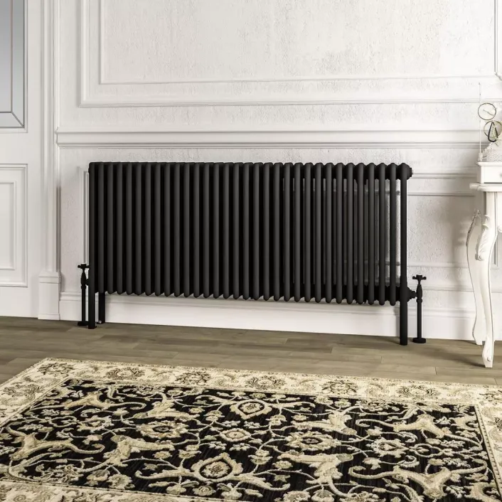 Eastbrook Imperia 4 Column Radiator 600 x 1460mm Matt Black