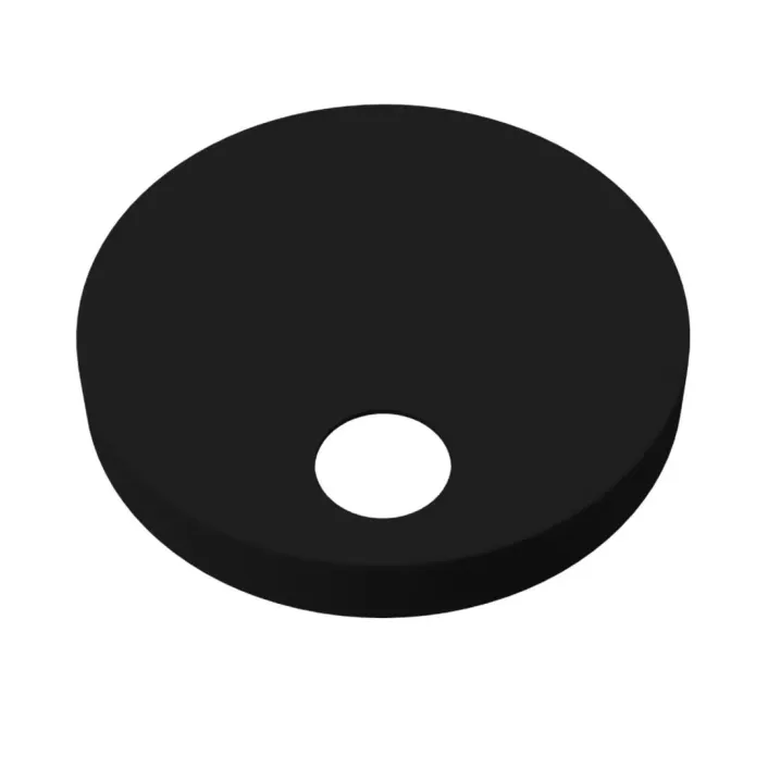Eastbrook Toilet Seat Hinged Cover Caps and Fixings 60mm - Matt Black