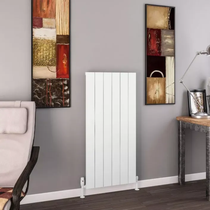 Eastbrook Charlton 1200 x 565 Aluminium Radiator Matt White