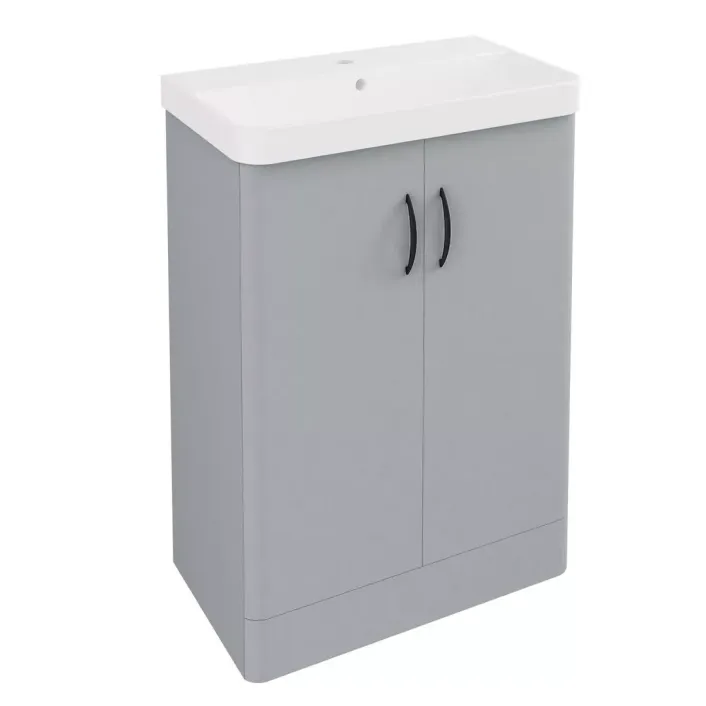 Eastbrook Cavone II 60CM 2 Door Basin Vanity Unit - Grey