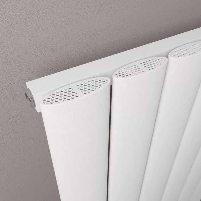Eastbrook Malmesbury 1800 x 185 Aluminium Radiator Matt White