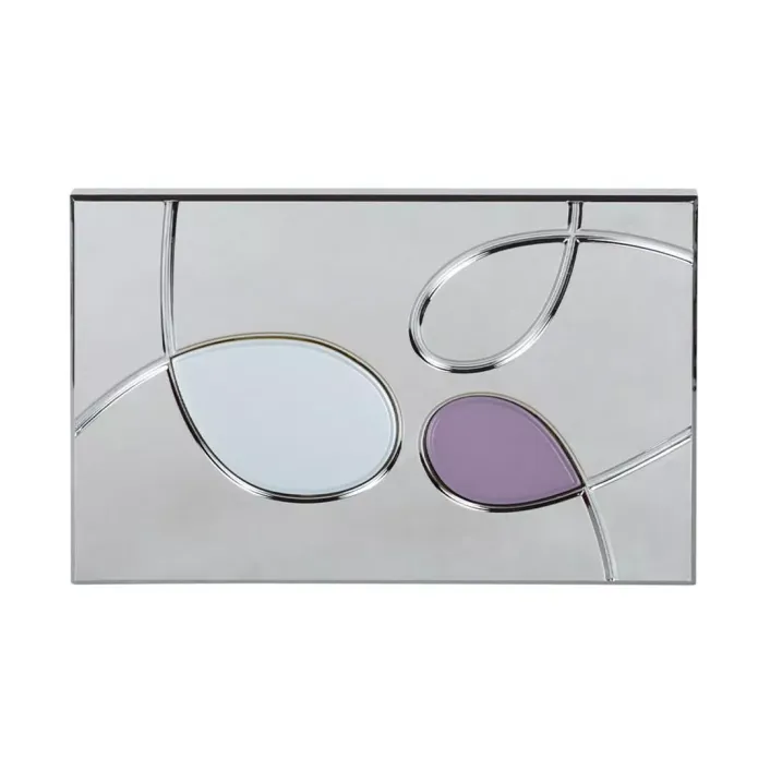 Eastbrook W Series Rod Operated Push Plate / Flush Plate - Chrome with Colour Buttons