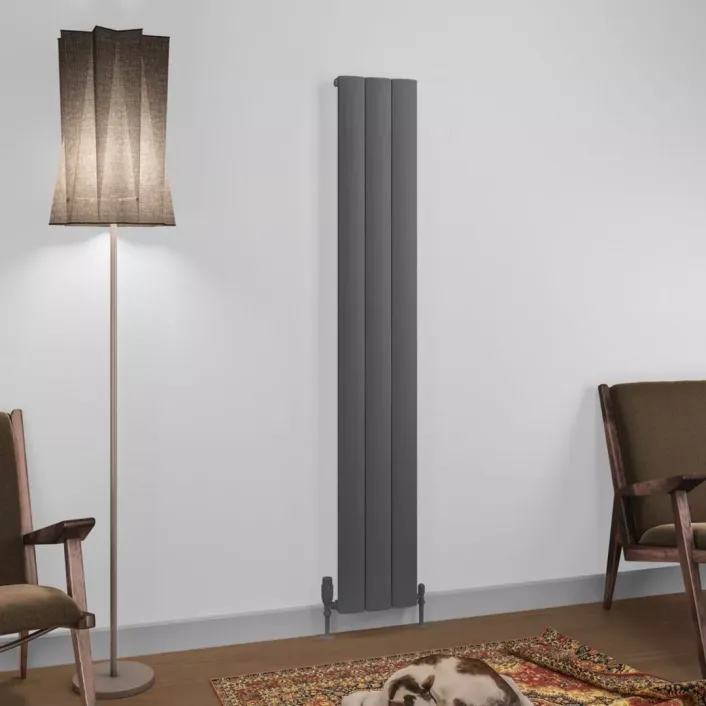Eastbrook Tordino 1800 x 280 Aluminium Radiator Matt Anthracite