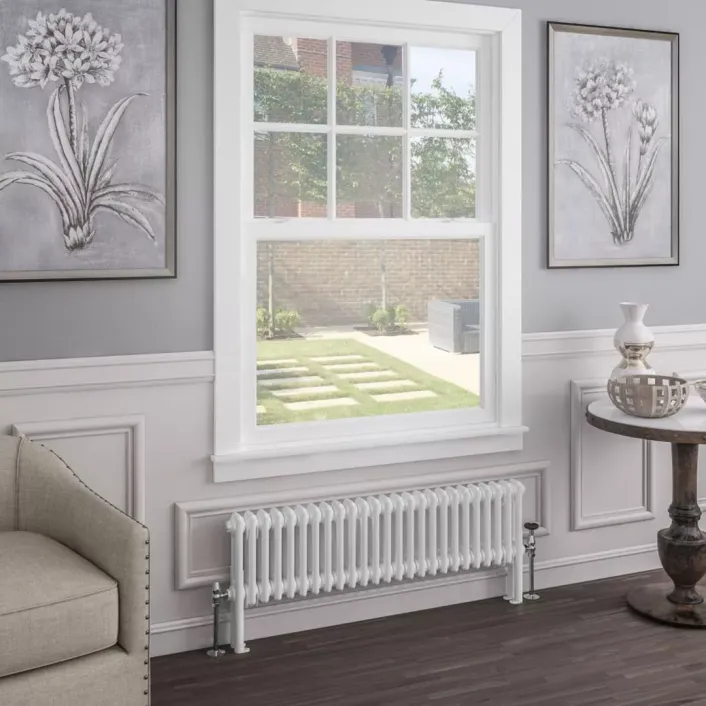 Eastbrook Imperia 2 Column Radiator 300 x 1145mm Gloss White