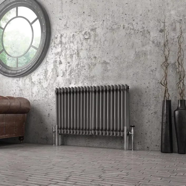 Eastbrook Imperia 3 Column Radiator 600 x 1010mm Bare Metal