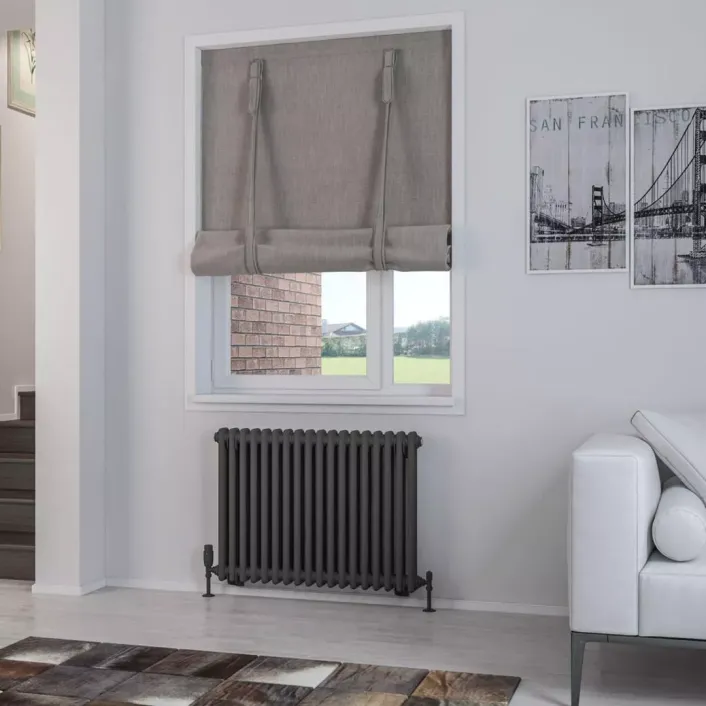 Eastbrook Rivassa 2 Column Rad. 600x833mm Matt Anthracite