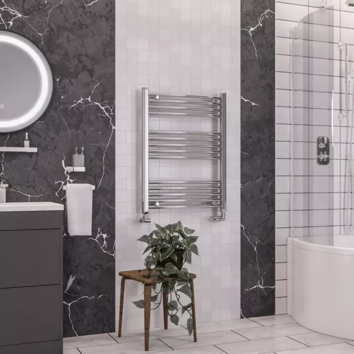 Eastbrook Wendover Curved Multirail 800 x 600 Chrome