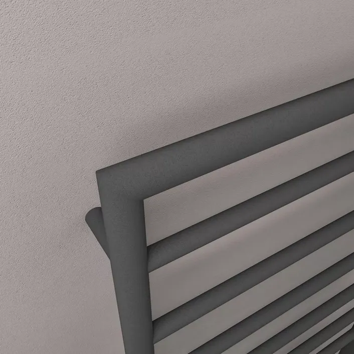 Eastbrook Kenilworth 800 x 500mm. Towel Rail Matt Anthracite