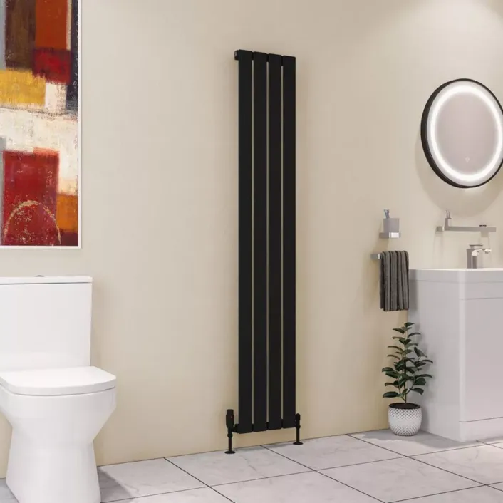 Eastbrook Deddington 1800 x 310 Radiator Matt Black