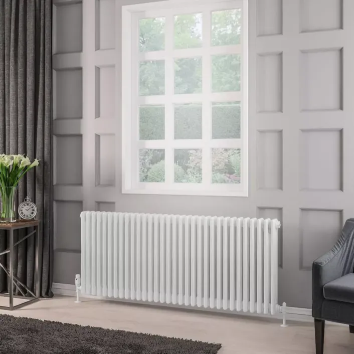 Eastbrook Rivassa 3 Column Radiator 600 x 1460mm Gloss White