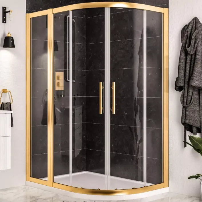 Eastbrook Volente 300mm Inline Shower Panel - Brushed Brass