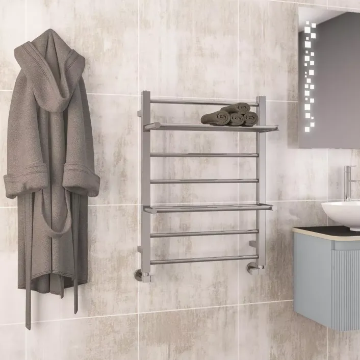 Eastbrook Velino Stainless Steel Towel Rail 800 x 600 Mirror Polished