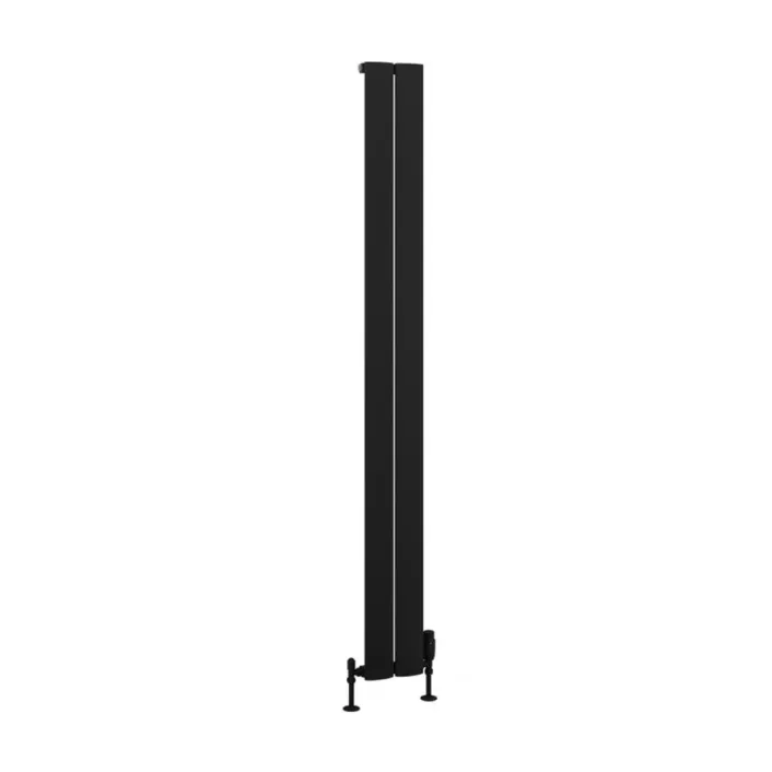 Eastbrook Malmesbury 1800 x 185 Aluminium Radiator Matt Black