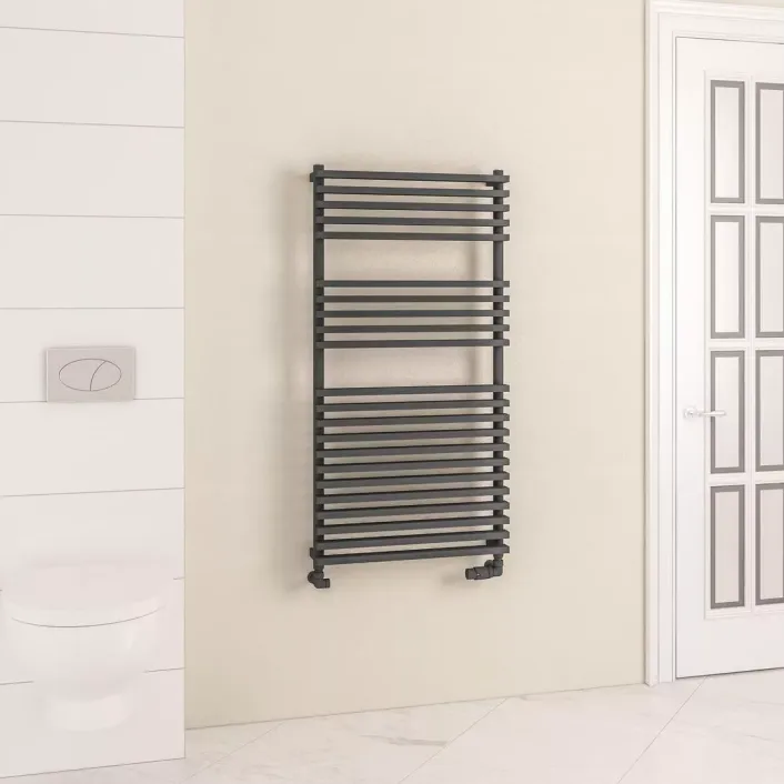 Eastbrook Rowsham 1200 x 600mm Towel Rail Matt Anthracite