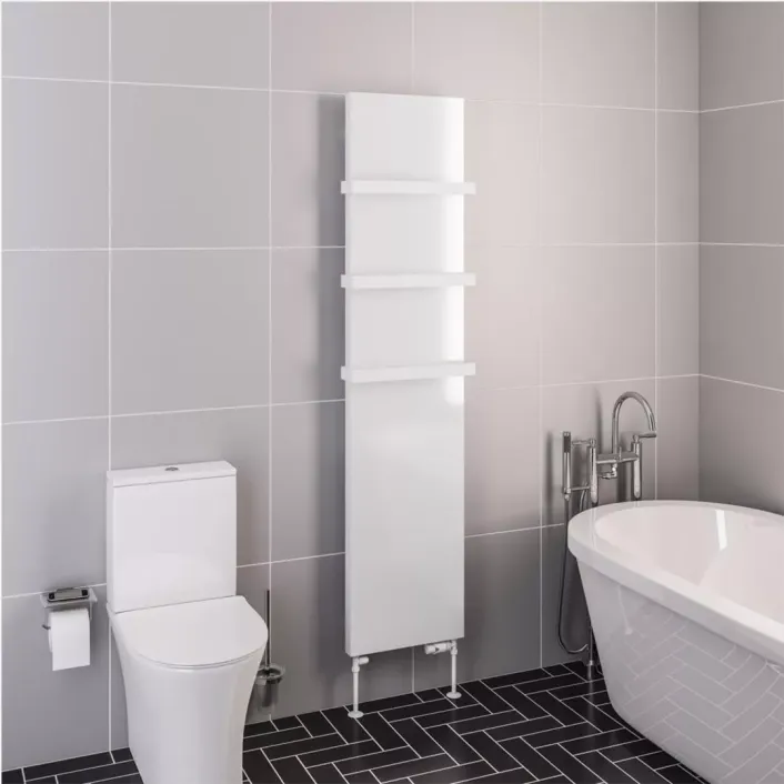 Eastbrook Wingrave 1800 x 410 Flat Panel Radiator Gloss White
