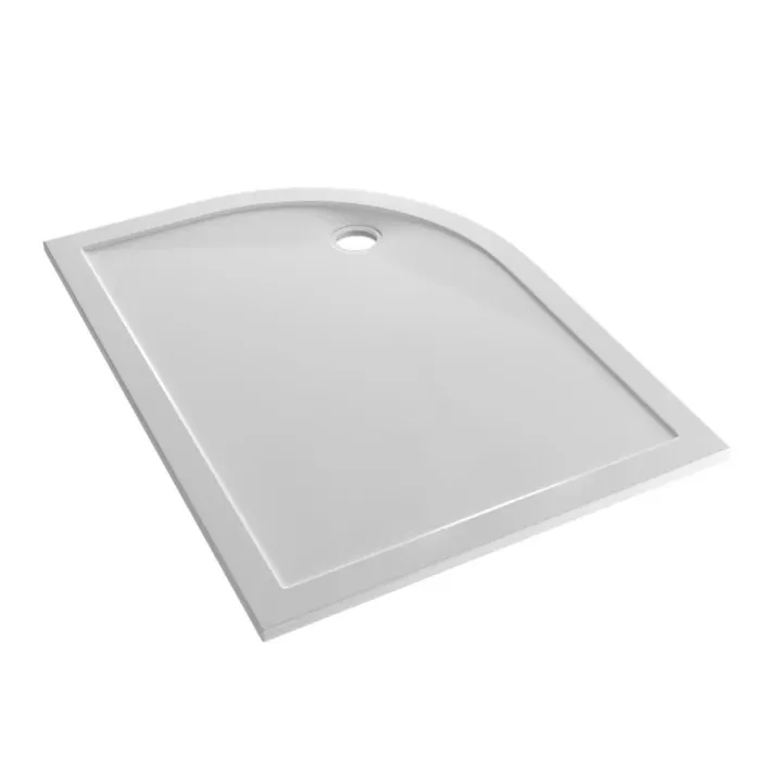Eastbrook Corsair Anti-Slip 1100 x 800mm Offset Quad Right Hand (RH) 25mm Shower Tray - White