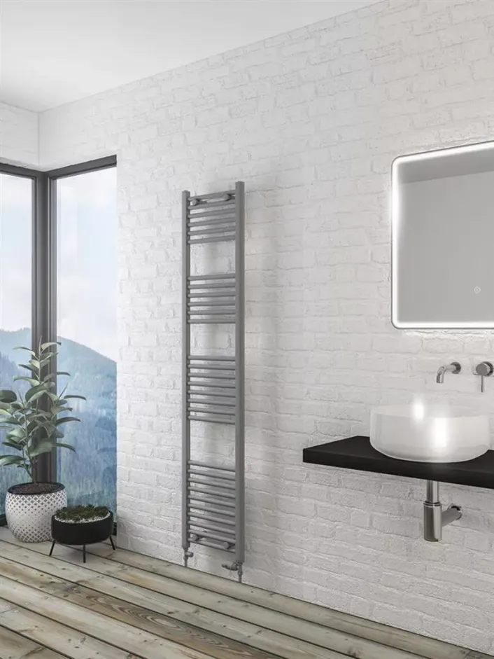 Eastbrook Wingrave 1800 x 400 Straight Multirail Matt Grey