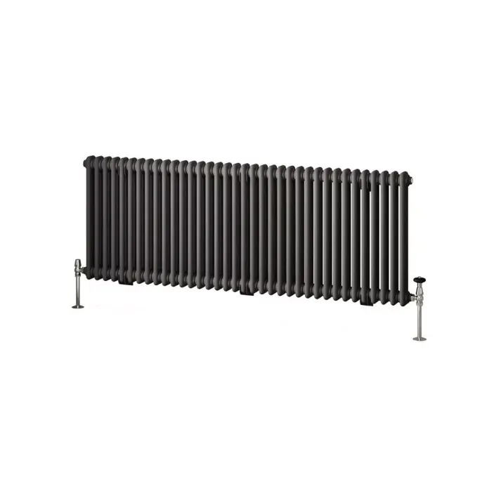 Eastbrook Imperia 2 Column Radiator 600 x 1640mm Matt Anthracite