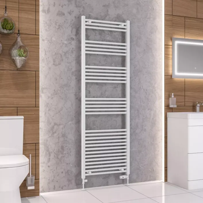Eastbrook Wendover Straight Multirail 1800 x 600 Gloss White