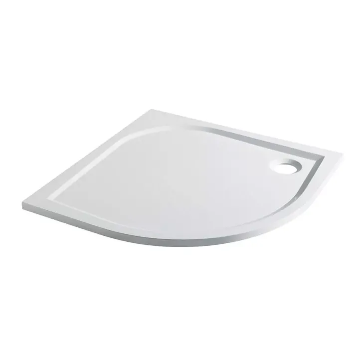 Eastbrook Vanguard 25 Plan A 800mm x 800mm Quadrant Shower Tray - White