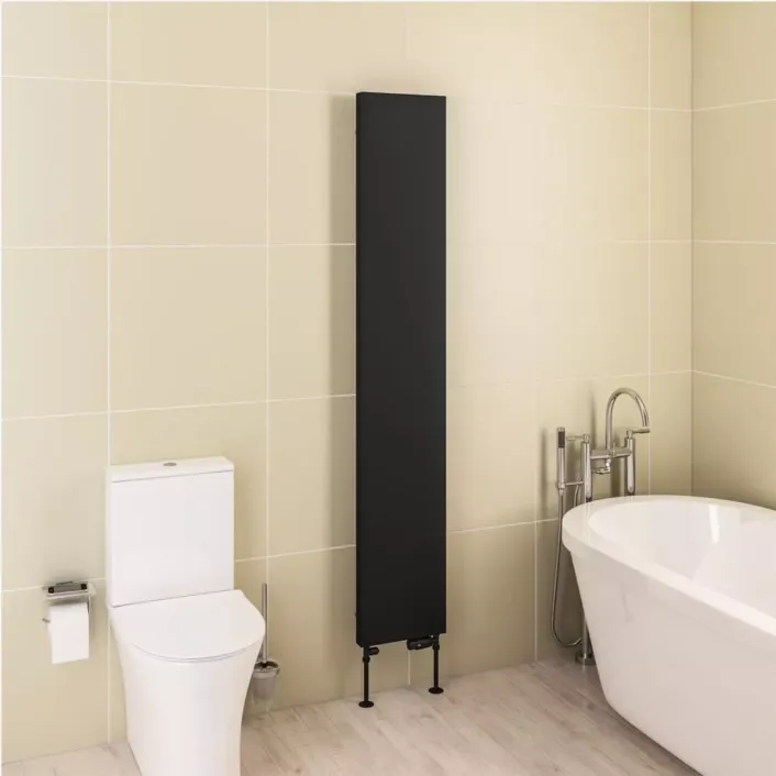 Eastbrook Wingrave 1800 x 310 Flat Panel Radiator Matt Black