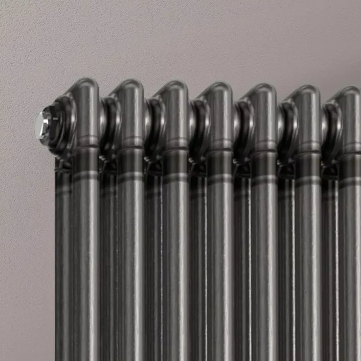 Eastbrook Imperia 2 Column Radiator 600 x 1010mm Bare Metal