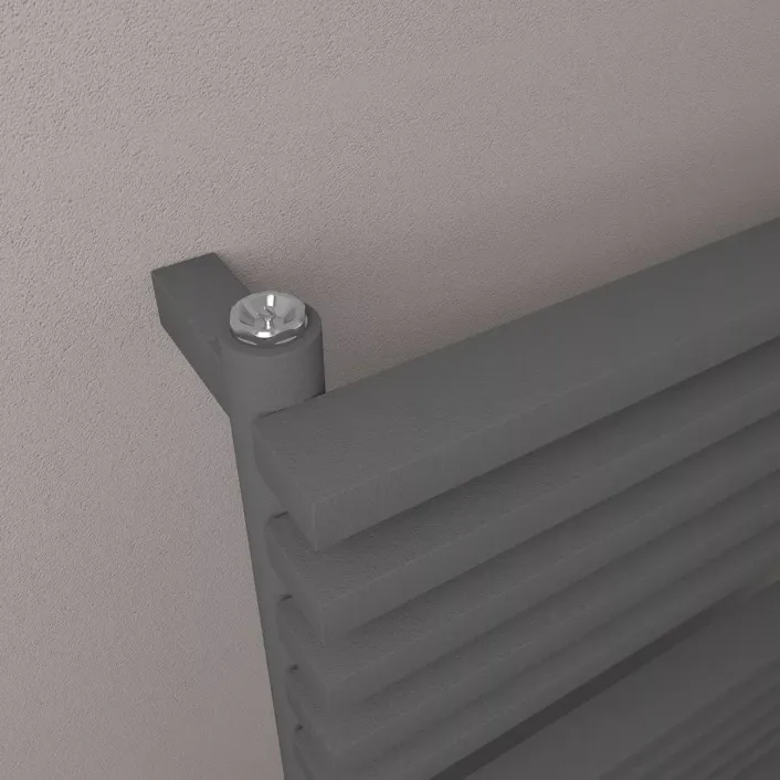 Eastbrook Rowsham 800 x 600mm Towel Rail Matt Anthracite