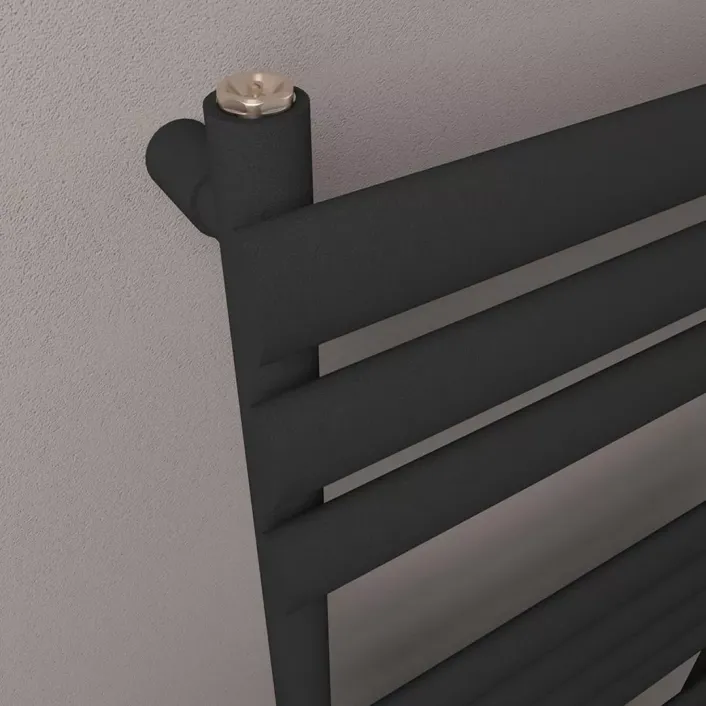 Eastbrook Tunstall 1600 x 600 Towel Rail Matt Black