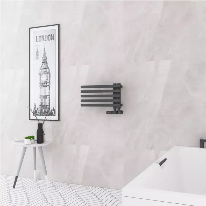 Eastbrook Reinbach 290 x 500mm Towel Rail Matt Anthracite