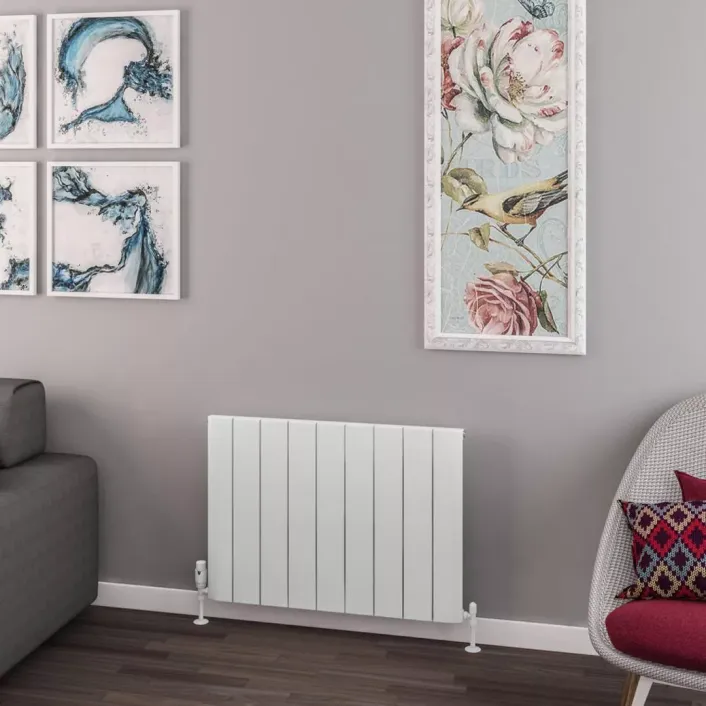 Eastbrook Withington 600 x 850 Aluminium Radiator Matt White