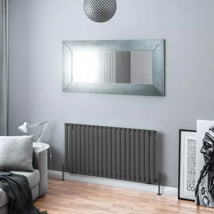 Eastbrook Tunstall 600 x 1179 Radiator Matt Anthracite