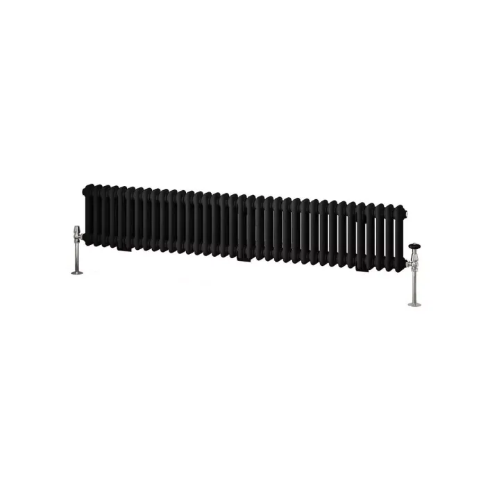 Eastbrook Imperia 2 Column Radiator 300 x 1640mm Matt Black