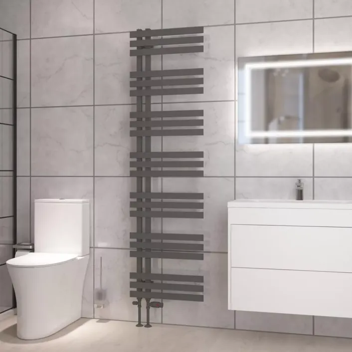 Eastbrook Hurley 1800 x 500 Towel Rail Matt Anthracite