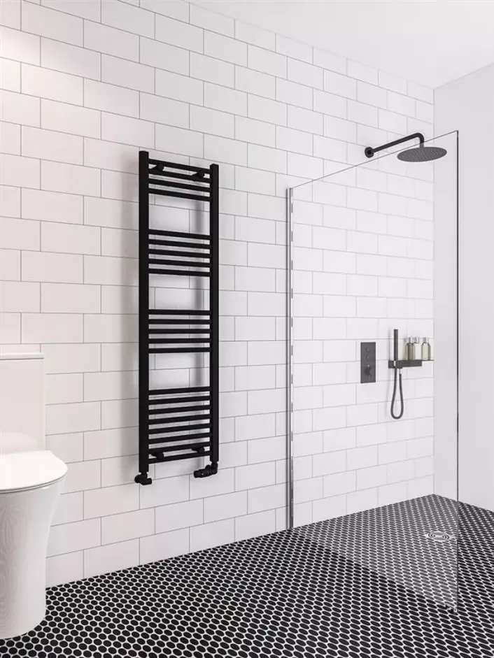 Eastbrook Wingrave 1400 x 400 Straight Multirail Matt Black
